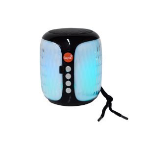 Bocina Bluetooth portátil luz LED de colores de 360°
