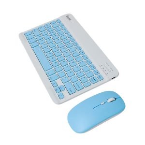 Kit de mini teclado y mouse inalámbrico de 2.4 GHz (Colores pastel)