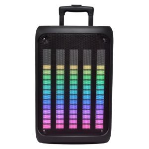 Bocina Bluetooth de 12″ Karaoke con 5 Barras de Luz LED