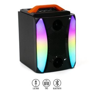 Bocina Bluetooth 3″ TWS y Luz RGB