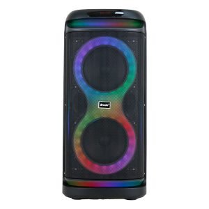 Bocina Bluetooth 8″ x2 con 2 Micrófonos Inalámbricos