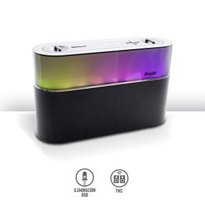 Bocina Bluetooth con Función TWS y Luz LED Tipo Flama