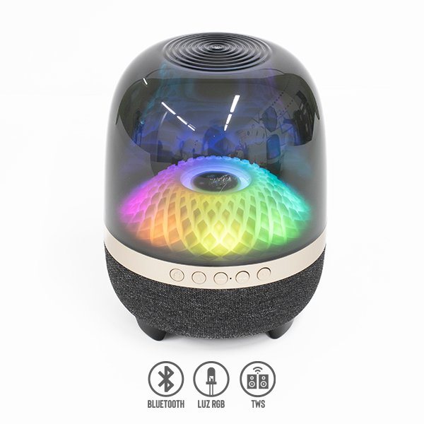 Bocina Bluetooth con Linterna Luz RGB
