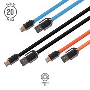 Cable USB/Tipo C de 1 m, Paquete de 20 Pzs