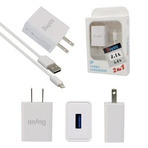 Cubo Cargador USB y Cable Lightning