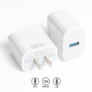 Cubo Cargador de 12W con Puerto USB