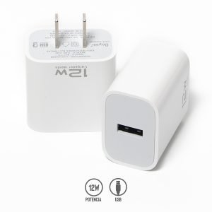 Cubo Cargador de 12W con Puerto USB