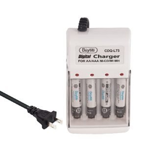 Cargador de Baterías AA / AAA con 4 Pilas «AAA» de 350 mAh