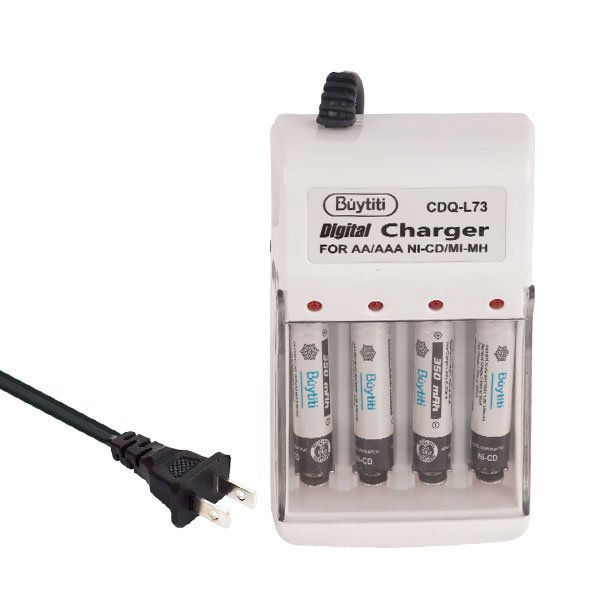 Cargador de Baterías AA / AAA con 4 Pilas «AAA» de 350 mAh