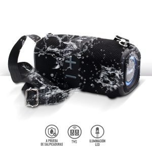 Bocina Bluetooth 2″ con Luz LED RGB