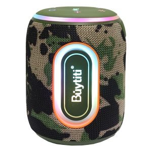 Bocina Bluetooth Portátil Impermeable con Luz LED