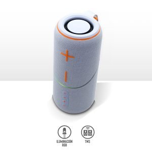 Bocina Bluetooth con Subwoofer y Luz LED