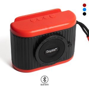 Mini Bocina Bluetooth con Diseño de Cámara