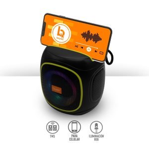 Bocina Bluetooth con Función TWS y Luz RGB