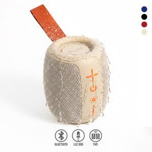 Bocina Bluetooth Portátil con TWS y Luz RGB