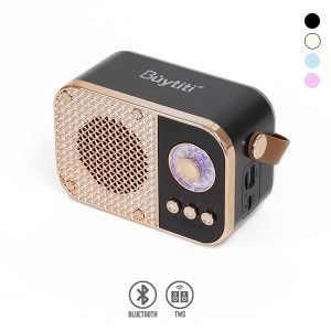 Bocina Bluetooth TWS Diseño Vintage