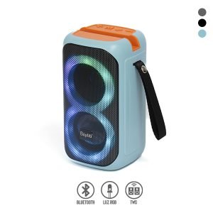 Bocina Bluetooth Portátil con TWS y Luz RGB