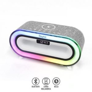 Despertador Inteligente con Bocina Bluetooth y Luz RGB