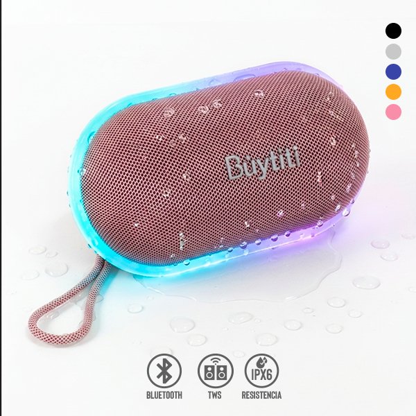 Bocina Píldora Bluetooth TWS y Luz RGB