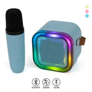 Bocina Karaoke Bluetooth y Micrófono Inalámbrico