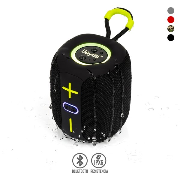Bocina Bluetooth Contra Agua con Luz RGB