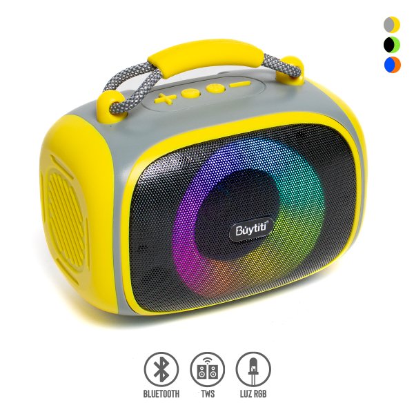 Bocina Bluetooth TWS con Luz LED