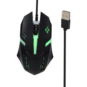 Mouse con Luz LED Alámbrico USB