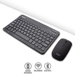 Teclado con Mouse Inalámbricos Bluetooth