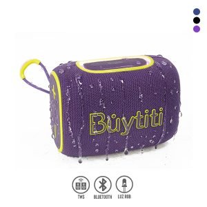 Bocina Bluetooth TWS, Resistente a Salpicaduras y Luz LED