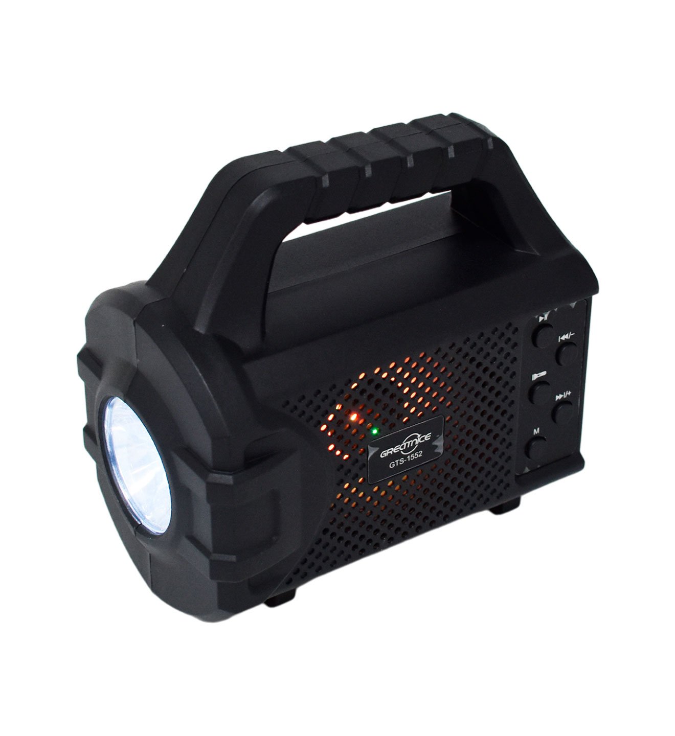 Bocina Bluetooth 3″ con Linterna y Panel Solar