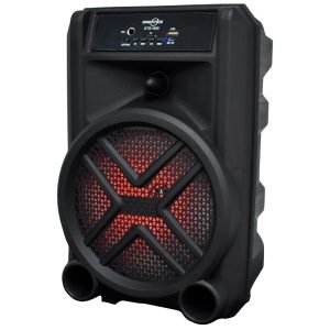 Bocina Bluetooth 8″ con ruedas y asa