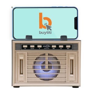 Radio Bluetooth FM Luz LED y Soporte para Celular