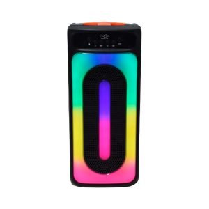 Bocina Bluetooth de 4″ x 2 luces LED Arcoíris