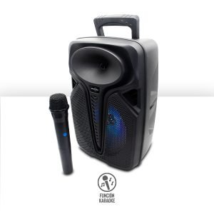 Bocina Bluetooth de 8″ con Luz RGB y Micrófono Inalámbrico