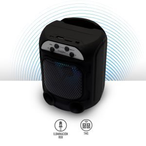 Bocina Bluetooth TWS con Luz LED
