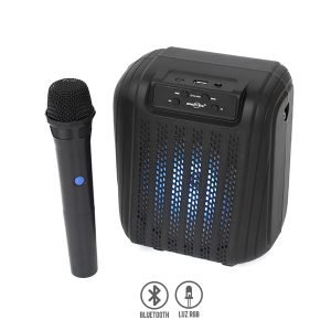 Bocina Bluetooth 6.5″ con Correa y Micrófono Inalámbrico