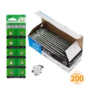 200 Pilas Alcalina Tipo Botón 1.55 V LR621