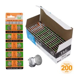 200 Pilas Alcalina Tipo Botón 1.55 V LR1130