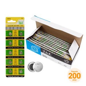 200 Pilas Alcalina Tipo Botón 1.55 V LR41