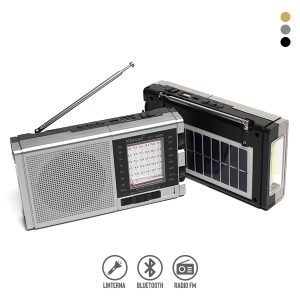 Radio FM/AM con Panel Solar y Linterna