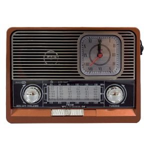 Radio FM/AM Bluetooth con Reloj y Linterna