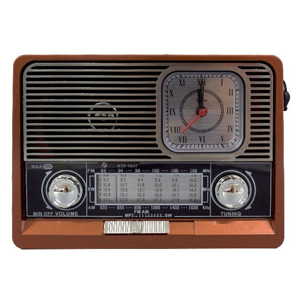 Radio FM/AM Bluetooth con Reloj y Linterna