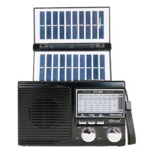 Radio FM/AM Bluetooth con Doble Panel Solar