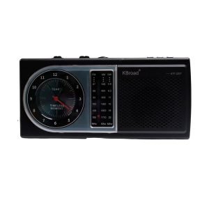 Radio FM/AM Bluetooth con Reloj y Carga Solar