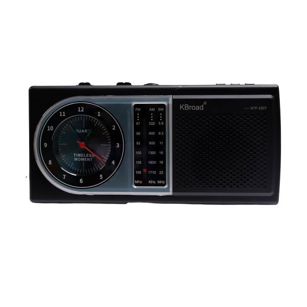 Radio FM/AM Bluetooth con Reloj y Carga Solar