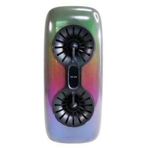 Bocina Bluetooth de 4″ x 2 Luces LED Tipo Flama