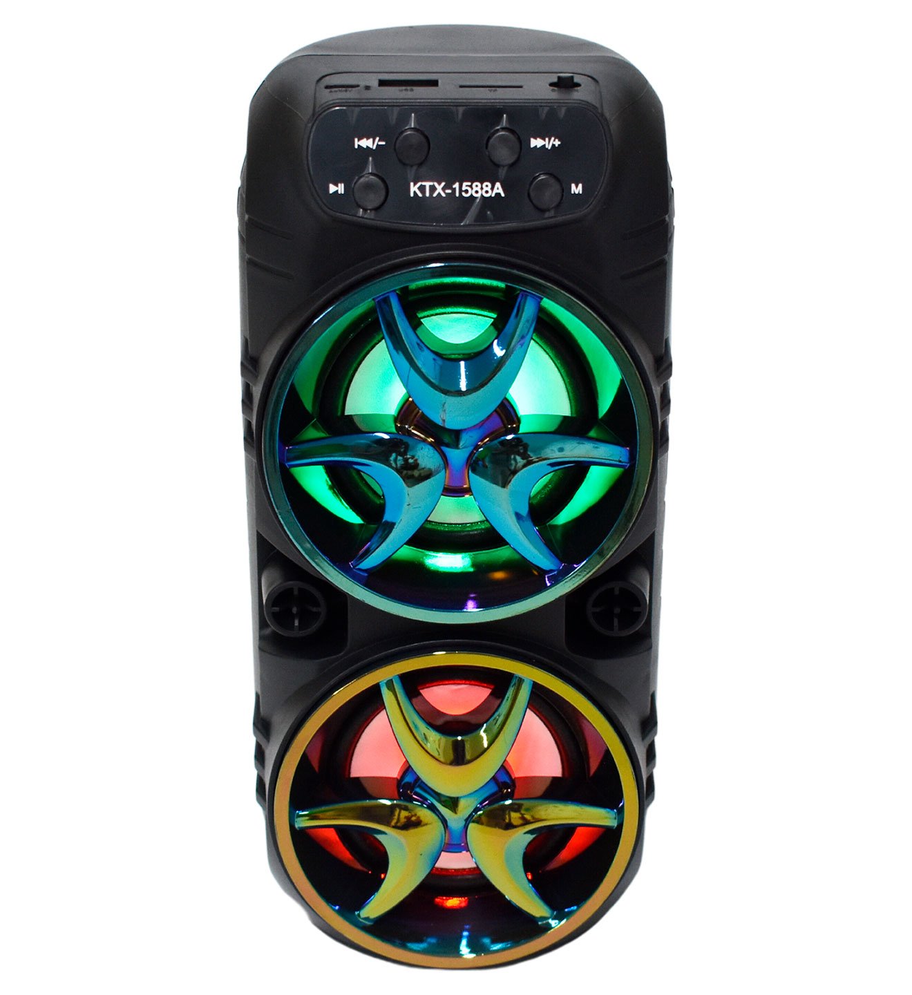 Bocina Bluetooth 3″ x 2 Luz LED