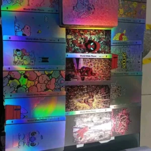 Mica Holográfica para Celular con Corte (Paquete 50 Pz)