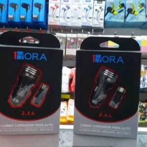 Combo Cargador para Auto 2.1A