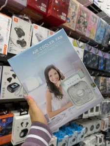 Mini Ventilador con Humidificador y Luz LED